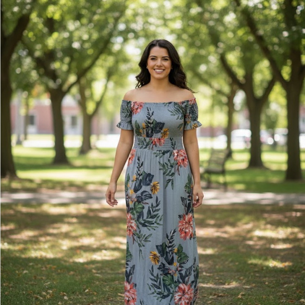 PATRONS OF PEACE Floral Maxi Dress